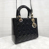 Dior Lady Medium Bag Black Patent M0565OWCB 9408 163154698 [P]