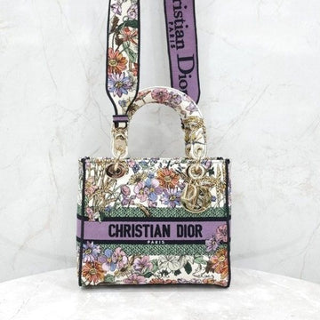 Dior Flower Embroidered Lady Delight Bag Medium 8071 163154763 [P]