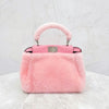 Fendi Peekaboo Pink Shearling Mini 7684 163154791 [P]