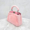 Fendi Peekaboo Pink Shearling Mini 7684 163154791 [P]