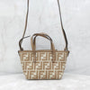 Fendi FF Mini Jacquard Roll Bag 8BS096 7269 163154805 [P]
