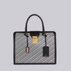 Thom Browne Coated Canvas Leather Frame Briefcase MAG310A 6669 163154825 [P]