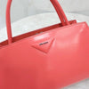 Prada Pink Triangle Logo Brush Leather Tote Bag 5502 163154860 [P]
