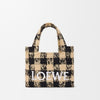 Loewe Raffia Check Mini Tote Bag ALF1V46X10 4461 163154901 [P]