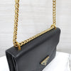 Prada Saffiano Leather Envelope Chain Shoulder Bag Black 1BD200 10681 163155816 [P]