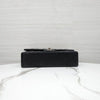 CHANEL Classic Medium Flap Shoulder Bag Lambskin Black Silver A01112 163155874 [P]