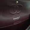 CHANEL Classic Medium Flap Shoulder Bag Lambskin Black Silver A01112 163155874 [P]