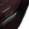 CHANEL Classic Medium Flap Shoulder Bag Lambskin Black Silver A01112 163155874 [P]
