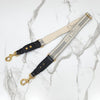 Dior Gray Embroidered Canvas Ring Shoulder Strap 10376 163155885 [P]