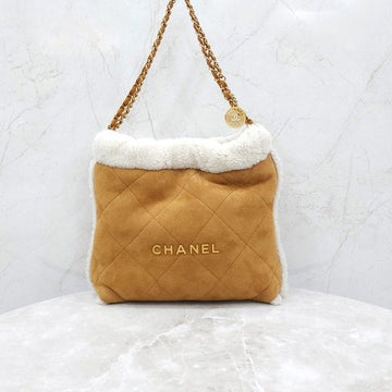 CHANEL Medium Shearling Suede Bag 9007 163156019 [P]