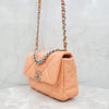 CHANEL 19 Pink Flap Bag Medium Model Internal Chip 6555 163156158 [P]