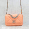 CHANEL 19 Pink Flap Bag Medium Model Internal Chip 6555 163156158 [P]