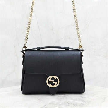 Gucci Interlocking Top Handle Leather Chain Shoulder Bag 510302 5613 163156195 [P]
