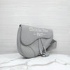 Dior 1947 Stitch Gray Grain Saddle Bag 10363 163156491 [P]
