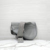 Dior 1947 Stitch Gray Grain Saddle Bag 10363 163156491 [P]