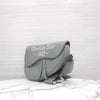 Dior 1947 Stitch Gray Grain Saddle Bag 10363 163156491 [P]