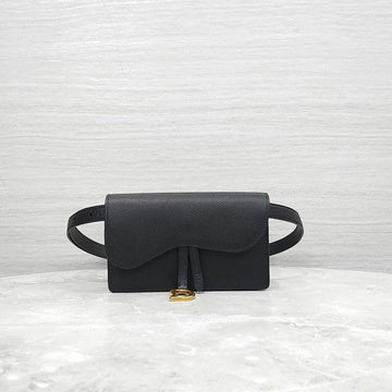 Dior Black Saddle Pouch Belt Bag S5619CBAA 9623 163156538 [P]