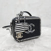 CHANEL Mini Top Handle Cosmetic Bag Black White 8846 163156579 [P]