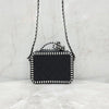 CHANEL Mini Top Handle Cosmetic Bag Black White 8846 163156579 [P]