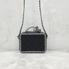 CHANEL Mini Top Handle Cosmetic Bag Black White 8846 163156579 [P]