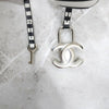 CHANEL Mini Top Handle Cosmetic Bag Black White 8846 163156579 [P]