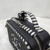 CHANEL Mini Top Handle Cosmetic Bag Black White 8846 163156579 [P]