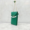 Prada Triangle Logo Green Phone Pouch Leather Mini Chain Bag 8582 163156597 [P]