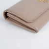 PRADA 1MH132 ベージュ レッド マルチカラー サピアノ レザー 長財布 26467527 [P]