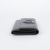 SALVATORE FERRAGAMO 22 C827 Schwarzes Leder Gancini Flap Long Wallet 26482642 [P]