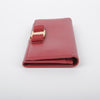 SALVATORE FERRAGAMO 22 A900 Rot Leder Bar Wallet 26563059 [P]