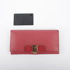 SALVATORE FERRAGAMO 22 A900 Rot Leder Bar Wallet 26563059 [P]
