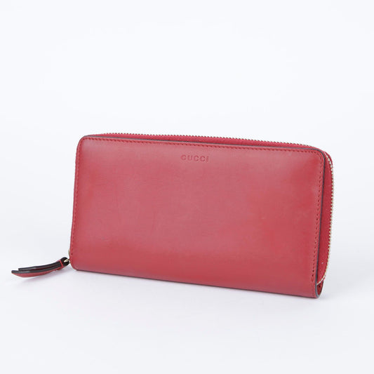 Gucci Red Leather Long Wallet 410102 26590636
