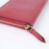 GUCCI 410102 レッド レザー 長財布 26590636 [P]