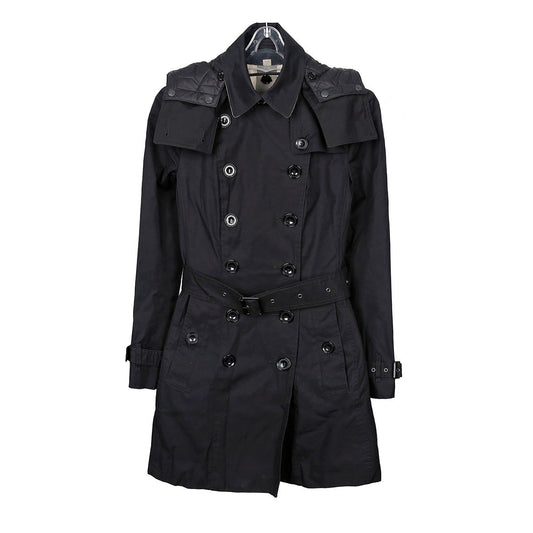 Burberry Quilted Lining Trench Coat Size 34 Black 3966190 27871379