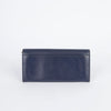 SALVATORE FERRAGAMO 22B559 ネイビー レザー バーラ ロック バックル 長財布 27874022 [P]