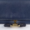 SALVATORE FERRAGAMO 22B559 ネイビー レザー バーラ ロック バックル 長財布 27874022 [P]