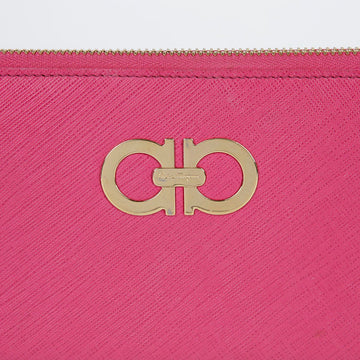 Salvatore Ferragamo 22 B300 Pink Leather Zip Long Wallet 27928441
