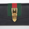 GUCCI 476084 ブラック レザー シルビー 長財布 27953160 [P]