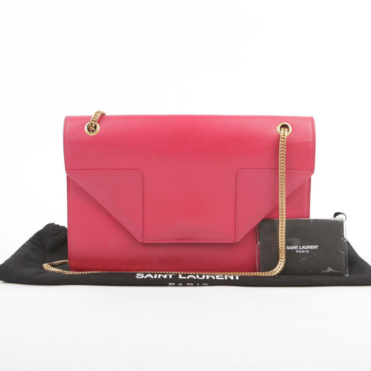SAINT LAURENT ミディアム ピンク レザー ベティ ショルダー兼クロスバッグ 314515 27974741