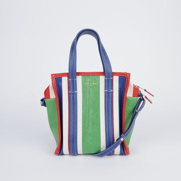 BALENCIAGA マルチカラー レザー バザ ショッパー トート 兼 ショルダーバッグ 452458 XSサイズ 28123416