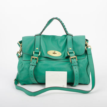 MULBERRY オーバーサイズ グリーン カラー トート兼ショルダーバッグ 28123589