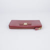 SALVATORE FERRAGAMO 22 C124 ピンク サフィアーノ レザー バーラ 長財布 28135370 [P]