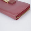SALVATORE FERRAGAMO 22 C124 ピンク サフィアーノ レザー バーラ 長財布 28135370 [P]