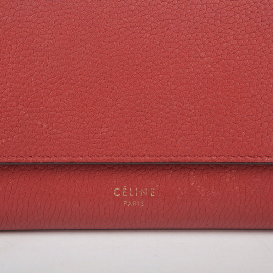 Celine Red Leather Multi-Function Long Wallet 101673 28173425