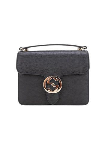 GUCCI Interlocking GG Ketten-Crossbody-Tasche Klein Schwarz 510304 CA00G 1000 61434539