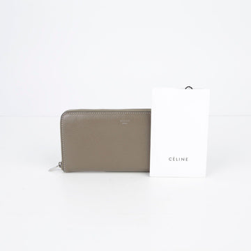 Celine Repair Leather Vertical Zip Around Long Wallet 100953 28245075