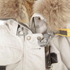 PARAJUMPERS 18WMPWJCKMA35 XSサイズ ライトグレー ドリス ファーダウンジャケット 28164264 [P]