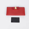 SALVATORE FERRAGAMO 22 A900 レッド レザー バラ 長財布 28228140 [P]