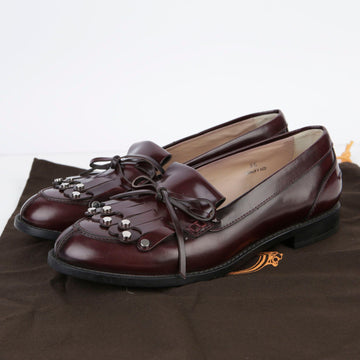 TODS Loafer mit Schleifenverzierung aus Burgunderleder 220MM 28255732