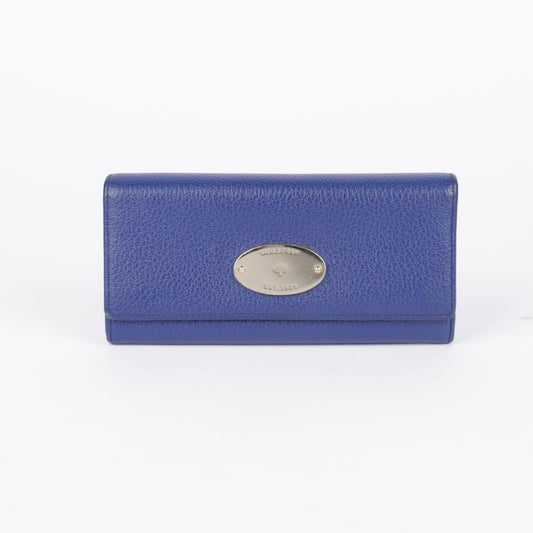Mulberry Blue Leather Long Wallet RL8541 28293010